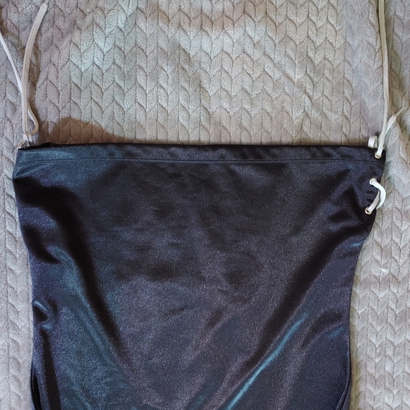 Draft Me Raider's top with ties and grommets on the side and rhinestones. - Picture 3 of 3